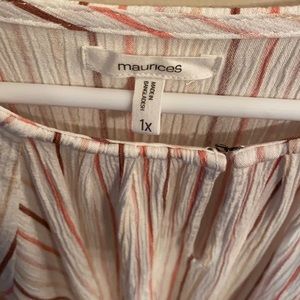 Maurices striped 1x top